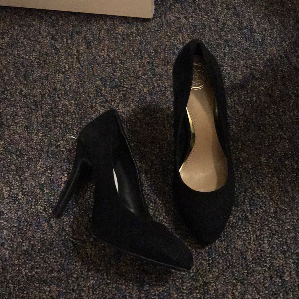 Suede heels